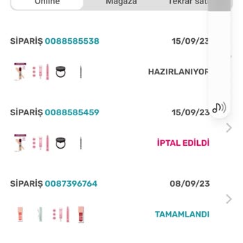 Watsons Yeni Sipariş Ettiğim Ürün İptal Edilmiş Gözüküyor