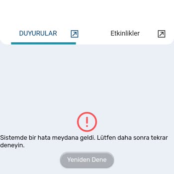 Anadolu Üniversitesi Açıköğretim Sistemi Hata Veriyor