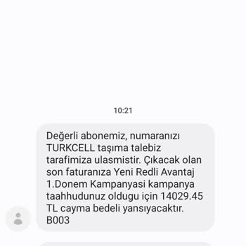 Vodafone Dan Turkcell Geçiş Yaptım Ama İptal Etmek İstediğin
