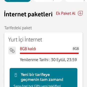 Vodafone Kendime Uygun Tarife Bulamama Sorunu