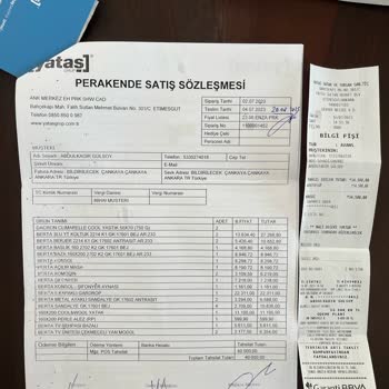 Enza Home Teslim Edilmeyen Mobilyalar