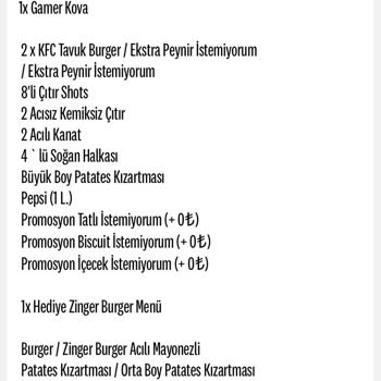 KFC Para İadesi Yapmıyor