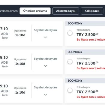 THY Uçuş Değişikliği Yapılamaması