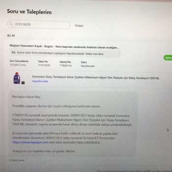Satıcısı Hepsiburada Olan Ürün Siparişimde Yaşamış Olduğum Mağduriyet