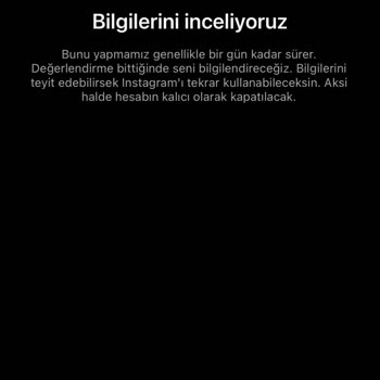 Instagram Hesabım Askıya Alındı
