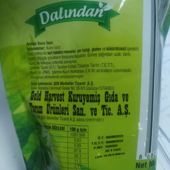 Amigo Gold Harvest Kurtlu Kozalı Dalından Kuru İncir