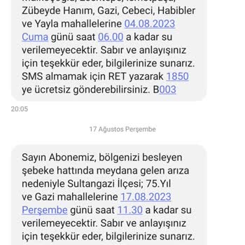 İBB - İstanbul Büyükşehir Belediyesi Düzenli Ve Uzun Süreli Su Kesintisi