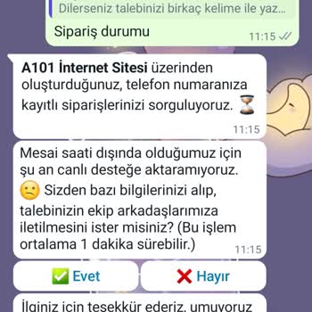 A101 Den Aldım TV Ünitesi Kargoya Bir Türlü Verilmedi