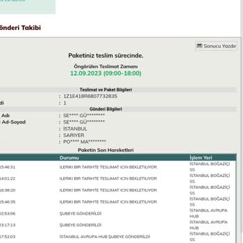 UPS Türkiye Ürünüm Kargo Firmasından Gelmiyor