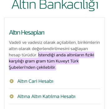 Kuveyt Türk Altınlarımı Fiziki Olarak İhtiyaç Anında Vermiyor.