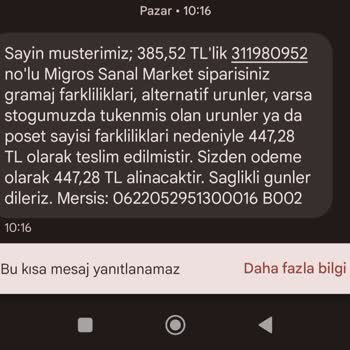 Migros Market Mağduriyeti, Müşteri Temsilcilerinin İş Çözmemesi