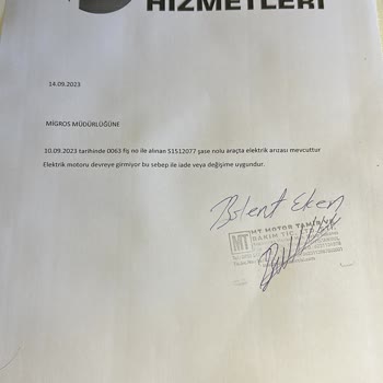 RKS Kuba Motor Arızalı Ürün Değişimi Yapmıyor