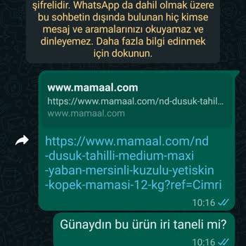 Mamaal.com Siparişiminde Yaşadığım Sorun.