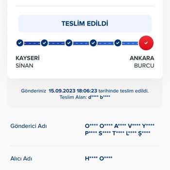 Aras Kargo Teslim Edilmeyen K****