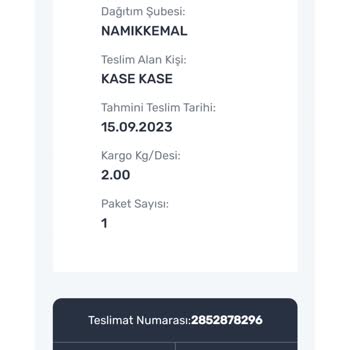 Aras Kargo Ürünümü Başka Birine Teslim Etti