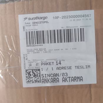 Sürat Kargo Kolimden Ürün Eksilmesi