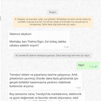 Görev Yap Para Kazan Trendyol WhatsApp Uygulaması Üzerinden İşlemler
