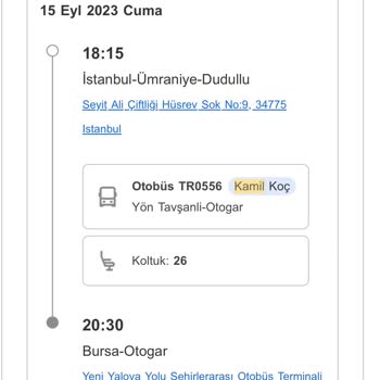 Kamil Koç Gecikmeli Kalkış