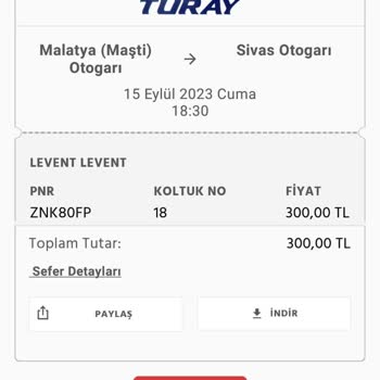 Turay Turizm Hareket Saati Zamanında Olmaması