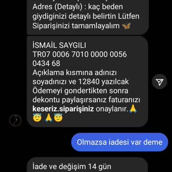 Rüya Butik (Instagram: ruyabutiiik) Parayı Attıktan Sonra Engellendim