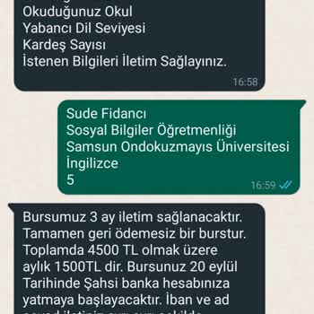 P*****a Burs Başvurusu İşlemi