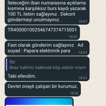 P*****a Burs Başvurusu İşlemi
