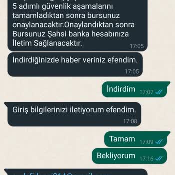 P*****a Burs Başvurusu İşlemi