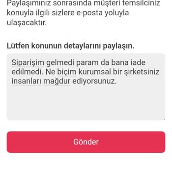Yemek Sepeti Sipariş Ve Müşteri Hizmeti Sorunu