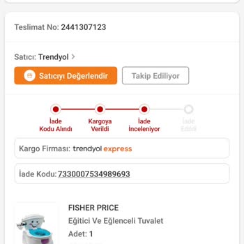Trendyol Paramın Ödenmesini İstiyorum
