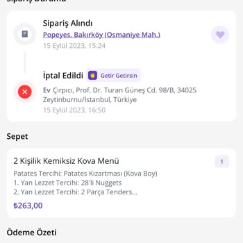 Getir Yemek Gelmemesi Canlı Destek Saçmalığı