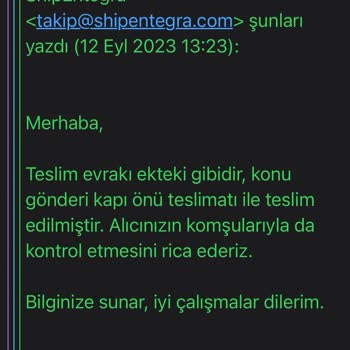 Shipentegra Kaybolan Paket ve Giderilmeye Mağduriyet