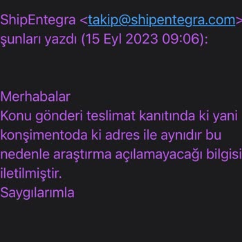 Shipentegra Kaybolan Paket ve Giderilmeye Mağduriyet