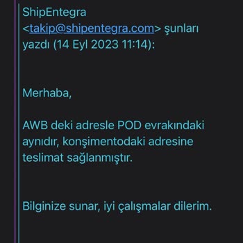 Shipentegra Kaybolan Paket ve Giderilmeye Mağduriyet