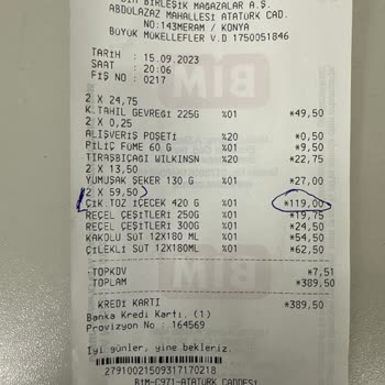 BİM Etiket Fiyatının Kasada Yüksek Çıkması