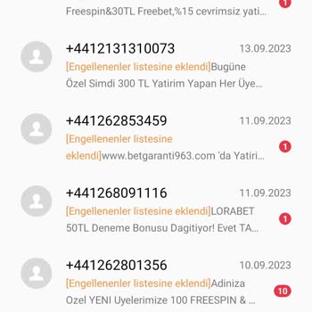 Vodafone Bahis SMS'leri Gelmesinden Bıktık