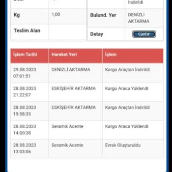 Sürat Kargo 29.08.2023 Tarihinde Kargomu Kaybetti