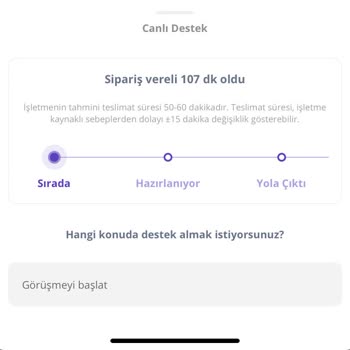 Getir Siparişim Tam 5 Saat Gelmedi