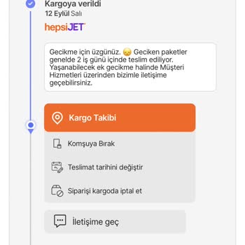 Hepsiburada Kargo Teslim Edilmedi
