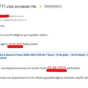 Jolly Tur Vize Gecikmesi - İadesiz Mağduriyet