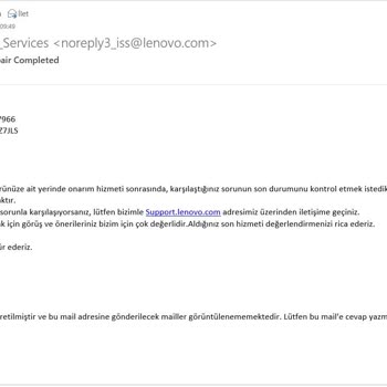 Seri Bilgi Teknolojileri Ekranı Kırık Gelen Bilgisayar