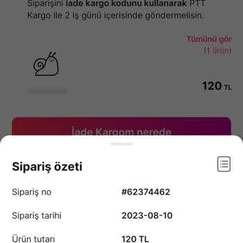 Gardrops İade Ettiğim Ürünün Parası Ödenmedi