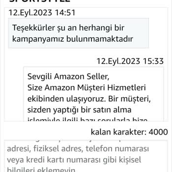 Sportstyle Aldığım Ürünü İptal Edip Yüksek Fiyattan Almamı İstedi.