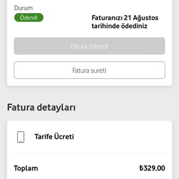 Vodafone Habersiz Ücret Artışı