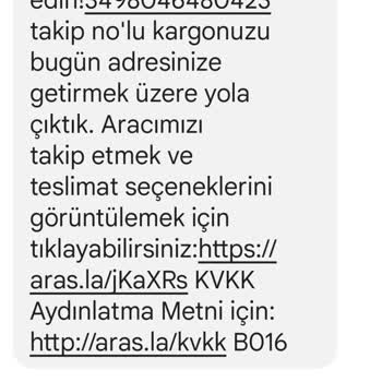Aras Kargo Çankırı Şubesi Dağıtıma Getirmeden Geri Göndermiş