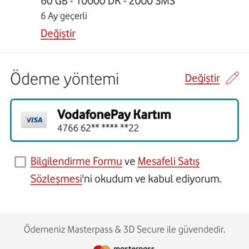 Vodafone Tl Yükleme Hediye İnternetimi Vermedi