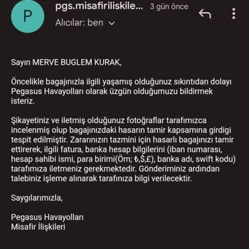 Pegasus Kırık Valizimle Beni Ortada Bıraktı.