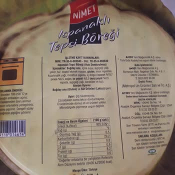 Nimet Gıda Böreğin Yağlı Olması