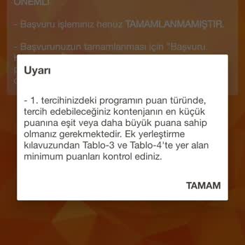ÖSYM Ek Tercih Yapamıyorum