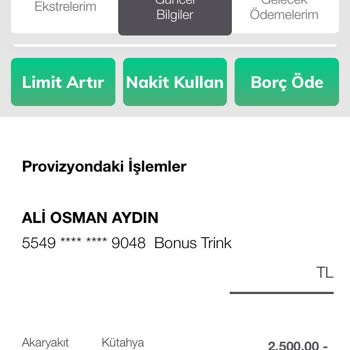 BonusFlaş BP Araçtan İnmeden Ödeme Sistemi Hatalı Çekim Yapıyor.