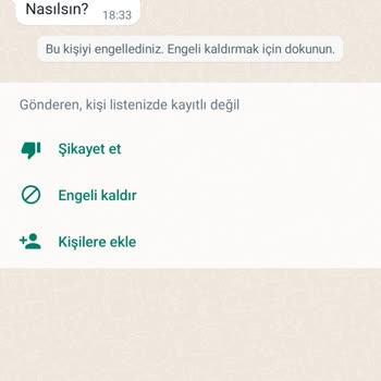 WhatsApp Yabancı Numaradan Gelen WhatsApp Mesajı Şikayeti